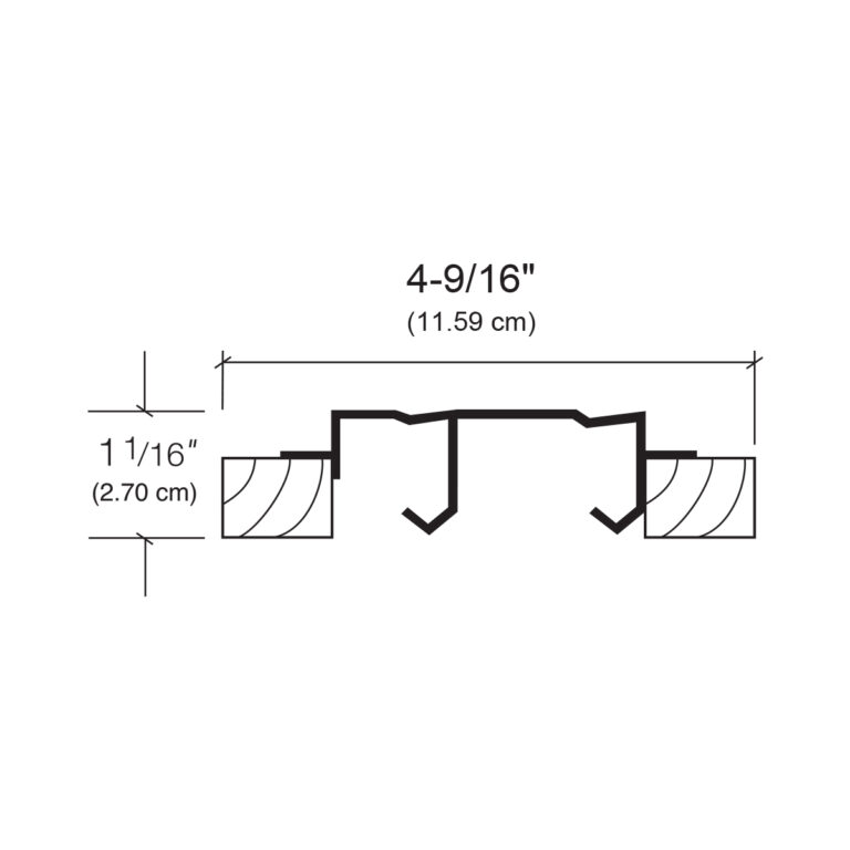 8900 Series Bypass Door Hardware Track