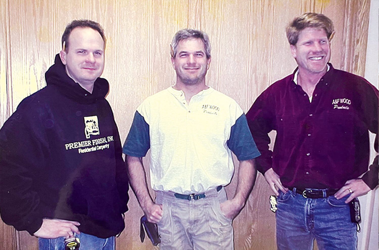 Vintage photo of Patrick, Steve and Jason Korte.